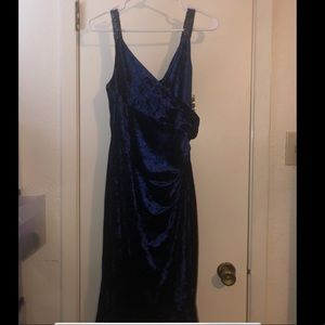 Ralph Lauren Navy Blue Velvet Dress